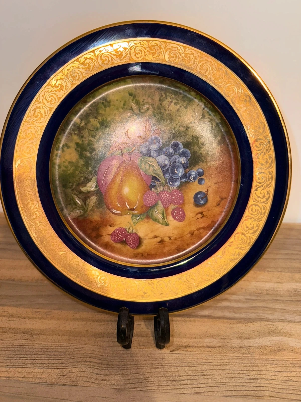 assiette limoges bleu de four & or – collection n°101 – 130€ – photo 10